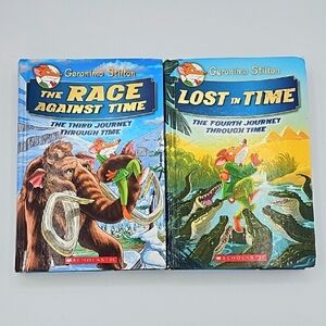 Geronimo Stilton Hardcover Book Set - The Race Against Time & Lost in Ti…